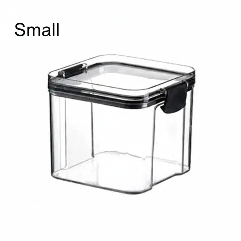 Multipurpose Food Storage Containers Set - Clear Jars with Lids for Cereal, Candy, and Dry Goods