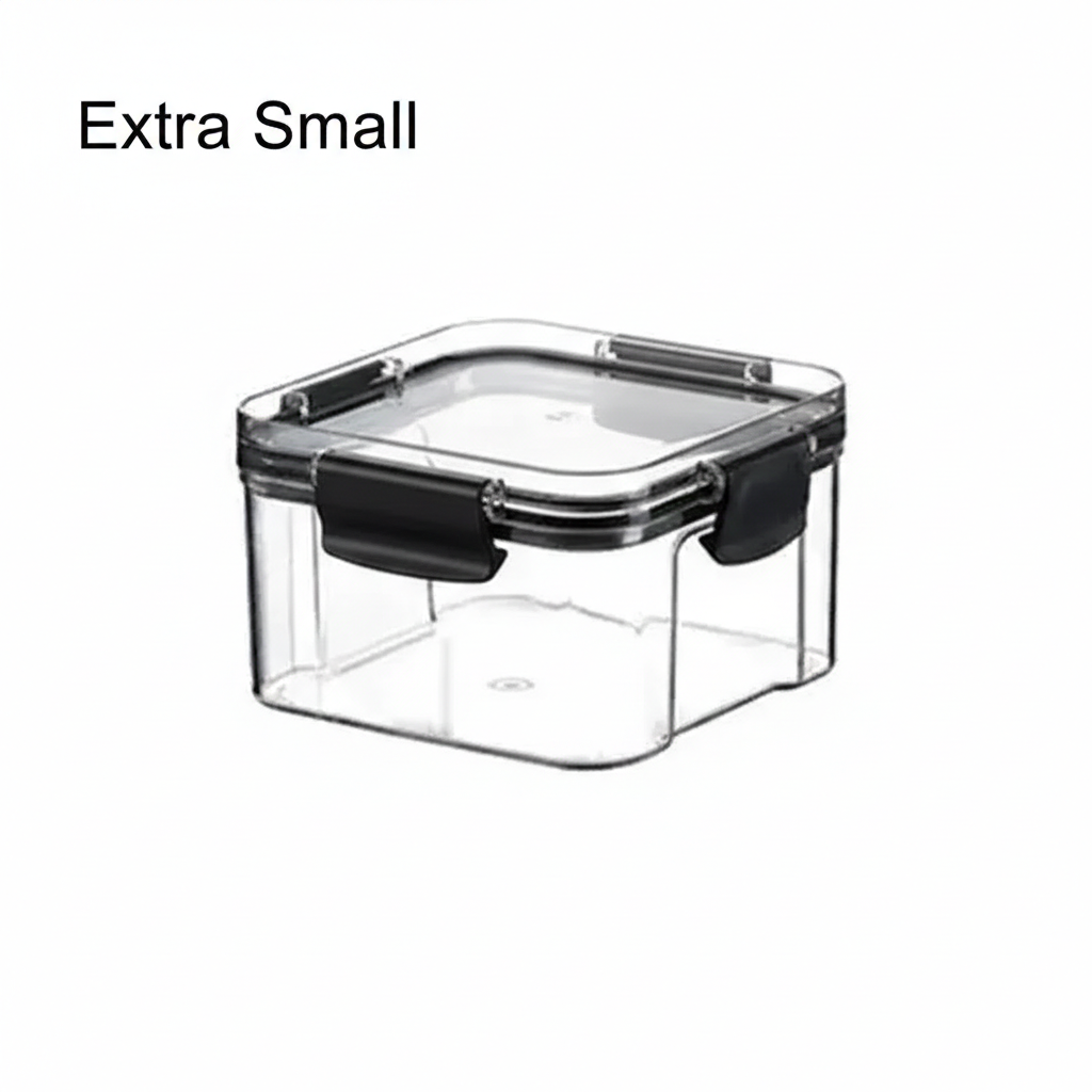 Multipurpose Food Storage Containers Set - Clear Jars with Lids for Cereal, Candy, and Dry Goods